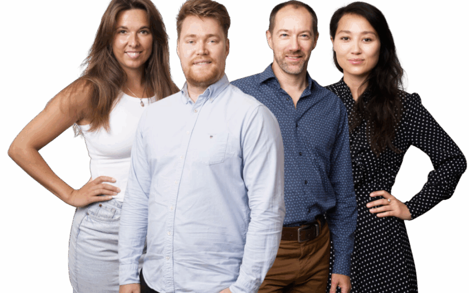 Christine, Mik, Søren og Anna